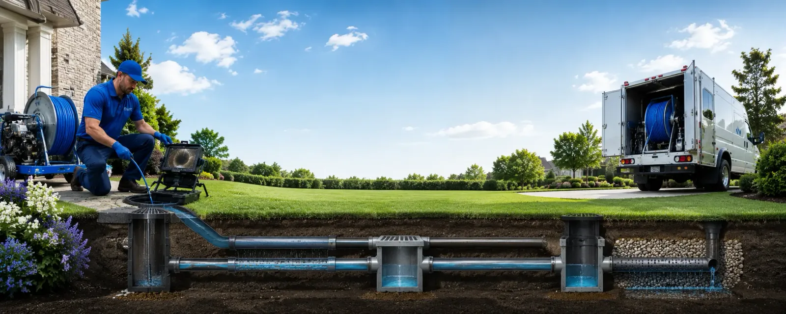 Outdoor drain cleaning information for Kendalia, TX